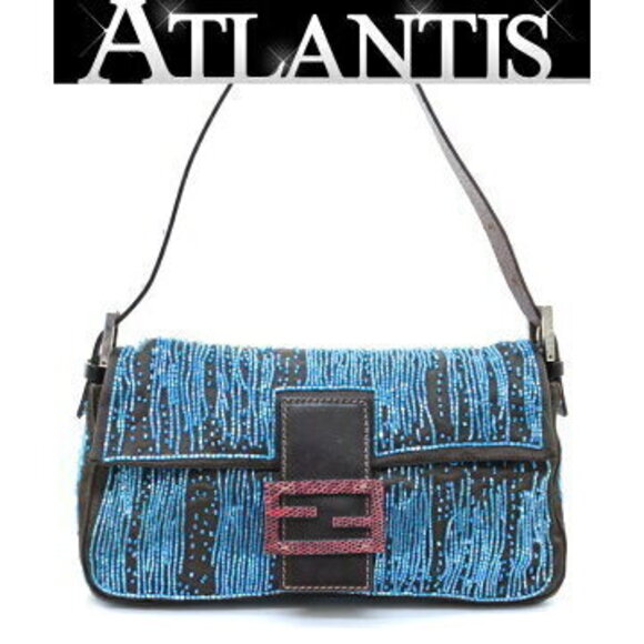 Fendi Handbags - Fendi Mamma Bucket Beaded Embroidery